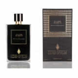 Simone Andeoli Silver Mable Parfum fles in zwart met goud met ernaast een zwart met gouden verpakking
