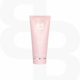 Roze Tube Parfums de marly Delina Showergel met een witte achtergond