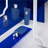 Parfums de Marly gel en blauwe parfumflessen